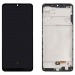 Дисплей для Samsung A325F Galaxy A32 в рамке + тачскрин (черный) (OLED)#1807006