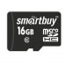 Карта памяти MicroSDHC 16GB SmartBuy, Class10, с адаптером SD#1757778