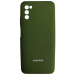                                     Чехол силиконовый Samsung A03s Silicone Cover хаки#2130442