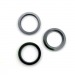 Рамка (кольцо) задней камеры iPhone 12 Pro (3шт. комплект) Черный#1737063