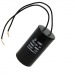 Конденсатор CBB60 25mkF-450V ±5% 50Hz, 42x80мм, два гибких провода L=10-15см (SAIFU)#1976874