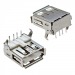 Гнездо на плату USB-A-1J (металл)#2074800
