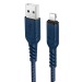 Кабель USB - Apple lightning HOCO X59 1.0m 2.4A (синий)#2018848