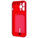 Чехол-накладка - SC304 с картхолдером для "Apple iPhone 13 Pro" (red) (208492)#1960422