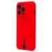 Чехол-накладка - SC304 с картхолдером для "Apple iPhone 13 Pro" (red) (208492)#1960421