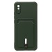 Чехол-накладка - SC304 с картхолдером для "Xiaomi Redmi 9A/Redmi 9i" (dark green) (208494)#1769747