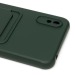 Чехол-накладка - SC304 с картхолдером для "Xiaomi Redmi 9A/Redmi 9i" (dark green) (208494)#1769748