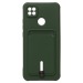 Чехол-накладка - SC304 с картхолдером для "Xiaomi Redmi 9C" (dark green) (208509)#1769648