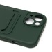 Чехол-накладка - SC304 с картхолдером для Apple iPhone 13 (dark green)#1756347