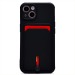 Чехол-накладка - SC304 с картхолдером для Apple iPhone 13 (black)#2140122