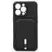 Чехол-накладка - SC304 с картхолдером для Apple iPhone 13 Pro (black)#1756338