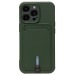 Чехол-накладка - SC304 с картхолдером для Apple iPhone 13 Pro (dark green)#1756327