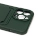 Чехол-накладка - SC304 с картхолдером для Apple iPhone 13 Pro (dark green)#1756328