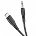 USB кабель шт.Type-C - шт.3,5мм 1м, чёрный BL8 "Borofone"#1758194