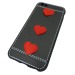                             Чехол силиконовый iPhone 6 под кожу со строчкой с сердцами черный*#1791370