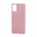                                     Чехол силикон-пластик Samsung A41 Fashion с блестками розовый#1751047