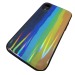                                Чехол силикон-пластик iPhone XR блестящий радуга черный*#1867520