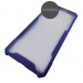                                 Чехол силикон-пластик iPhone XR прозрачный с окантовкой синий*#1883159