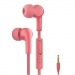                         Проводная стерео+гарнитура "Maverick" Deep Bass, i7, пульт ДУ, пластик корпус, плоск провод, розовый#2116970