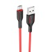 Кабель USB - micro USB Borofone BX63 2.4A 1m (черно-красный)#1991616