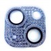                             Защитное стекло на камеру iPhone 13 со стразами голубое*#1761390