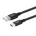 USB кабель шт.USB (A) - шт.Type-C "Hoco" X14, 3.0А, 2м, черный#1757990