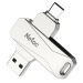 Флэш накопитель USB 64 Гб Netac U782C Dual 3.0 + Type C (silver) (210751)#1756817