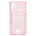 Чехол-накладка - SC300 с картхолдером для "Apple iPhone 12" (pink) (207991)#2084907