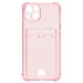 Чехол-накладка - SC300 с картхолдером для "Apple iPhone 13" (pink) (207997)#1860501