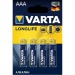 Батарейки ААА Varta LONGLIFE 4103 LR03 блистер (4шт)#1765787