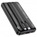 Внешний аккумулятор Hoco Q9 Pro, 10000mAh, (Кабель Apple+Type-C, 22,5W+PD20W) черный#1760690