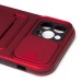 Чехол-накладка - PC066 с картхолдером (360) для "Apple iPhone 12 Pro" (red/black) (206991)#1769805