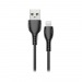 Кабель USB - Lightning Axtel AX51 (200см) черный#1771818