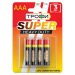 Батарейка AAA Трофи R03 SUPER HEAVY DUTY Zinc (4-BL) (40/960) (211770)#1766244