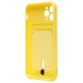 Чехол-накладка - SC304 с картхолдером для "Apple iPhone 11 Pro" (yellow) (208642)#2102862