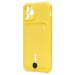 Чехол-накладка - SC304 с картхолдером для "Apple iPhone 11 Pro" (yellow) (208642)#2102863