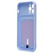 Чехол-накладка - SC304 с картхолдером для "Apple iPhone 12 Pro" (light violet) (208653)#2097750