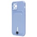 Чехол-накладка - SC304 с картхолдером для "Apple iPhone 12 Pro" (light violet) (208653)#2097751