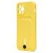 Чехол-накладка - SC304 с картхолдером для "Apple iPhone 12 Pro" (yellow) (208656)#2097747