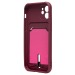 Чехол-накладка - SC304 с картхолдером для "Apple iPhone 12" (bordo) (208645)#2097738
