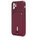 Чехол-накладка - SC304 с картхолдером для "Apple iPhone 12" (bordo) (208645)#2097739