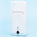 Чехол-накладка - SC304 с картхолдером для "Apple iPhone 12" (white) (208648)#2139731