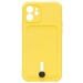 Чехол-накладка - SC304 с картхолдером для "Apple iPhone 12" (yellow) (208649)#1769622