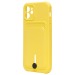 Чехол-накладка - SC304 с картхолдером для "Apple iPhone 12" (yellow) (208649)#2097731