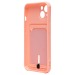 Чехол-накладка - SC304 с картхолдером для "Apple iPhone 13" (light pink) (208657)#1779917