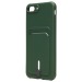 Чехол-накладка - SC304 с картхолдером для "Apple iPhone 7 Plus/iPhone 8 Plus" (dark green) (208669)#2097858