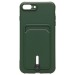 Чехол-накладка - SC304 с картхолдером для "Apple iPhone 7 Plus/iPhone 8 Plus" (dark green) (208669)#1769628