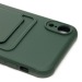 Чехол-накладка - SC304 с картхолдером для "Apple iPhone XR" (dark green) (208676)#1930607