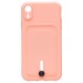 Чехол-накладка - SC304 с картхолдером для "Apple iPhone XR" (light pink) (208679)#1769562