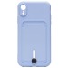 Чехол-накладка - SC304 с картхолдером для "Apple iPhone XR" (light violet) (208678)#1769563